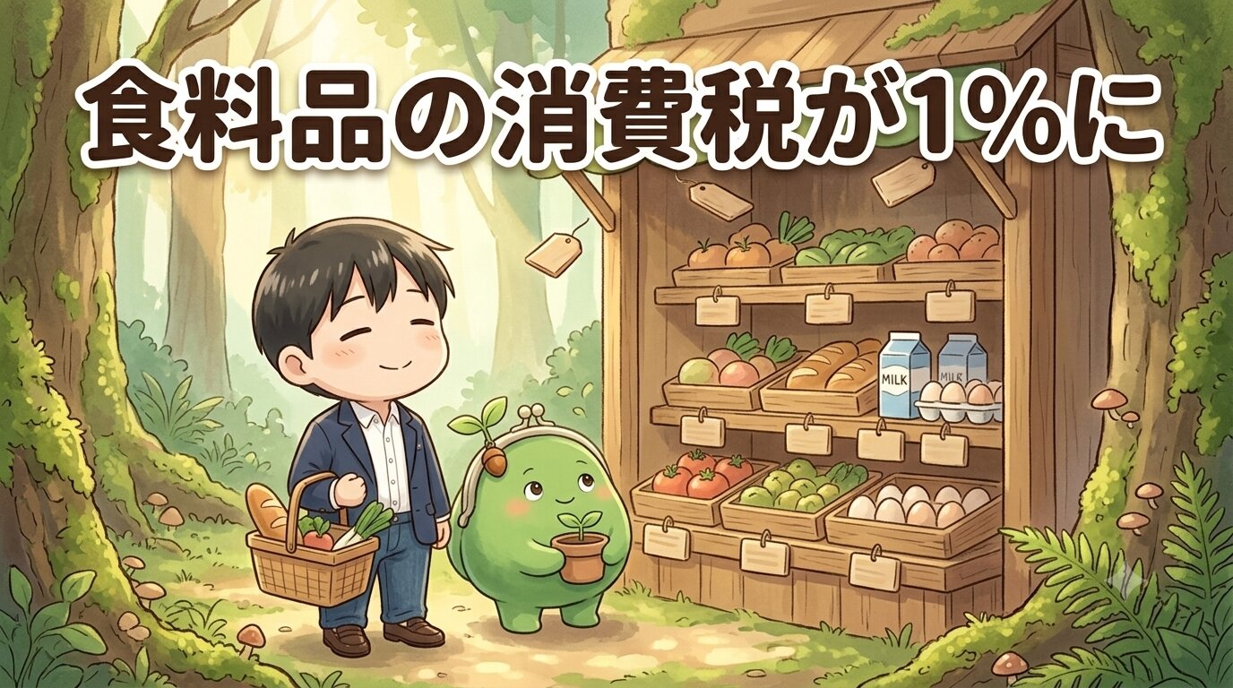 食料品の消費税が1%に｜2027年4月からの2年間、家計はいくら安くなる？