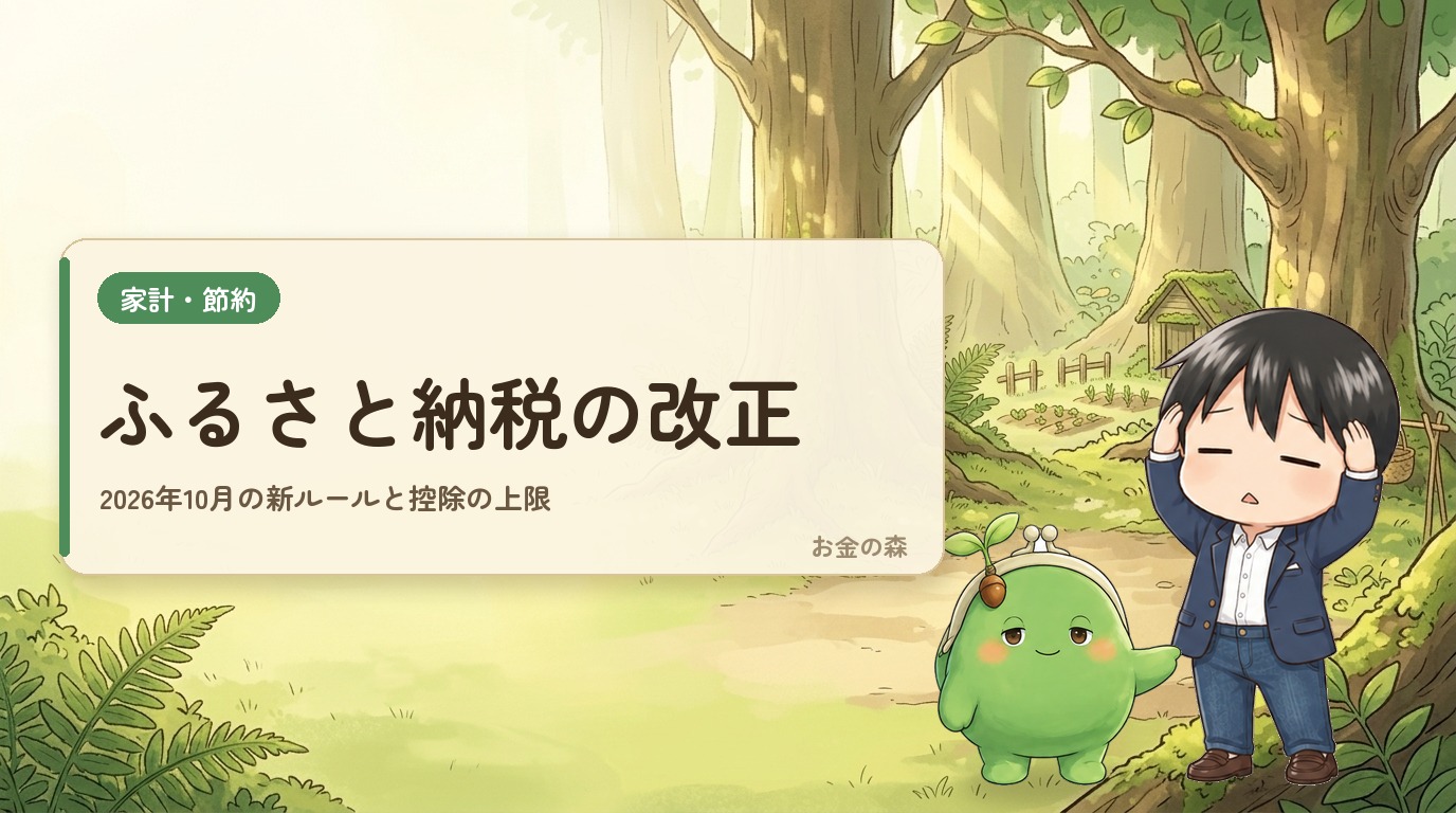ふるさと納税の改正 2026年10月の新ルールと控除の上限