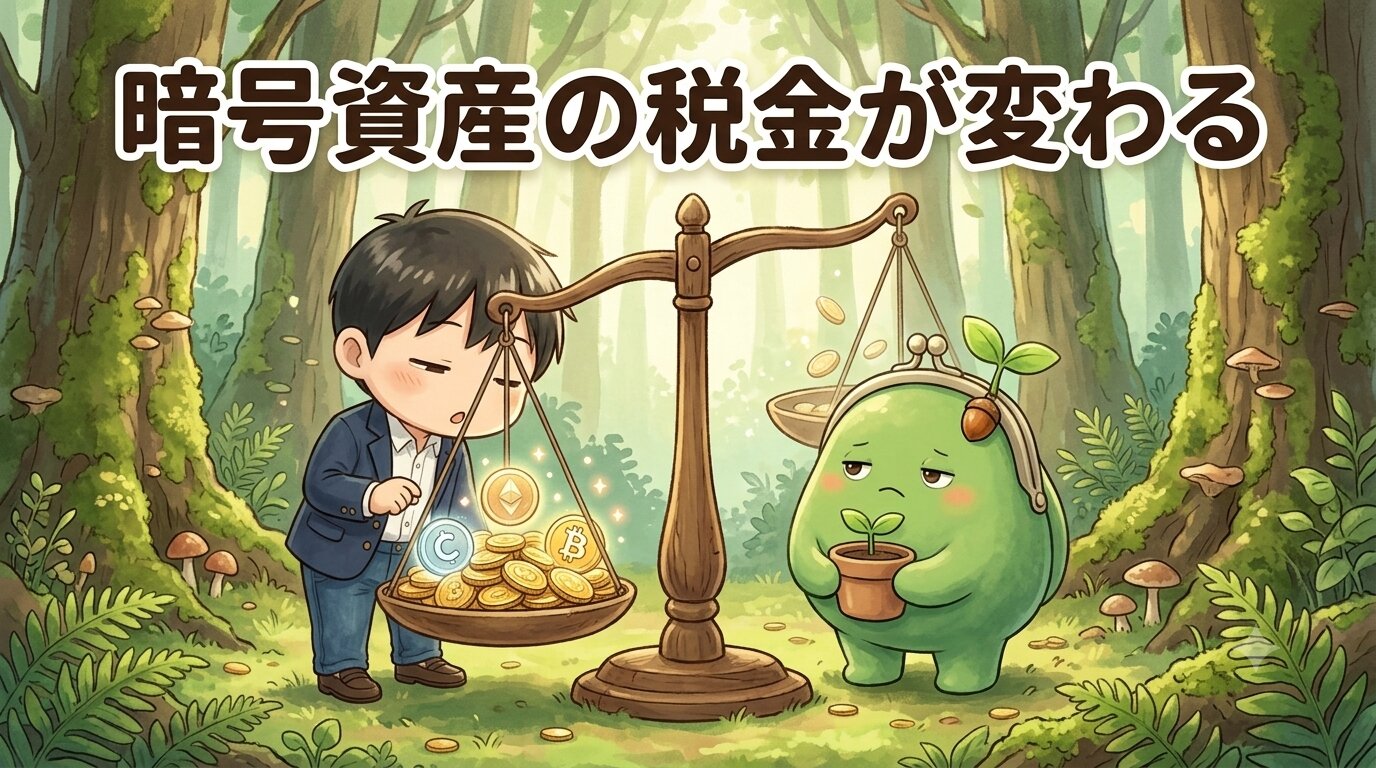 暗号資産の税金が最大55%→20.315%へ｜いつから・何が対象・待つべきか