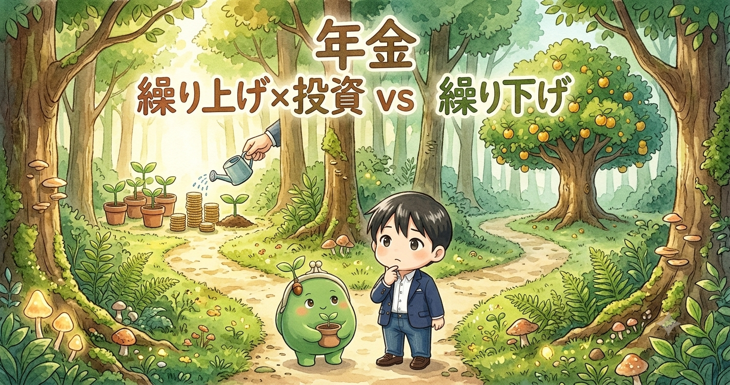 年金 繰り上げ×投資 vs 繰り下げ どちらが得か