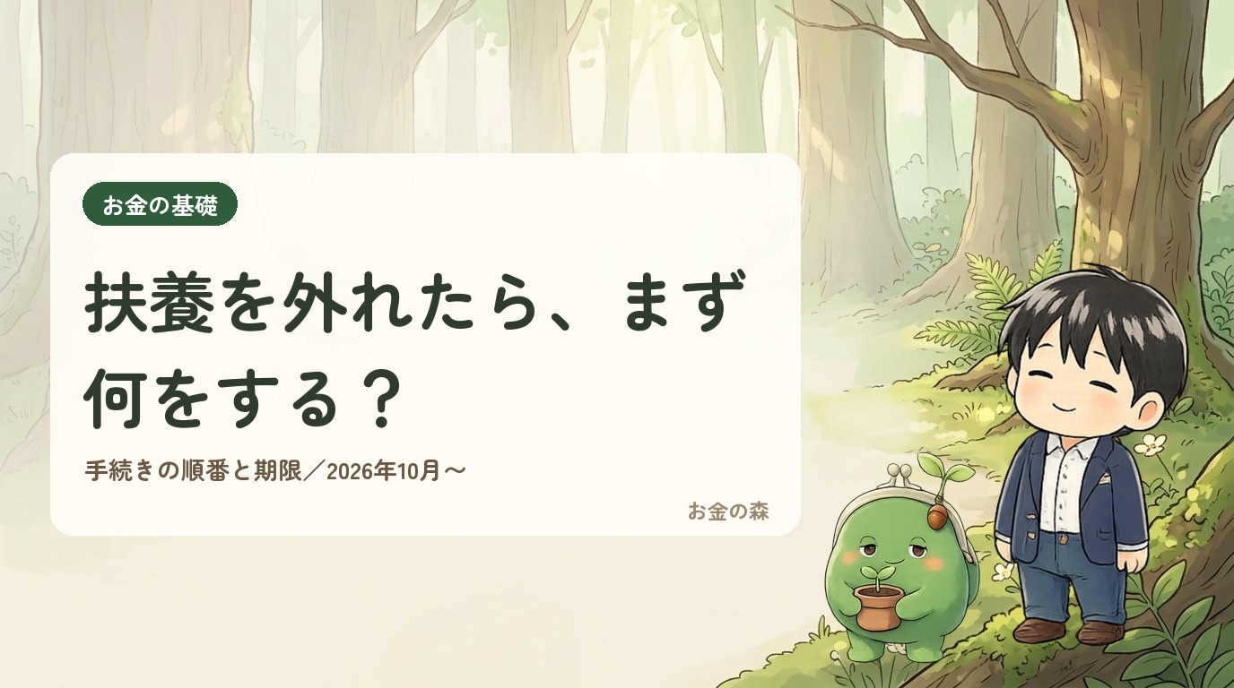 扶養を外れたら、まず何をする？手続きの順番と期限