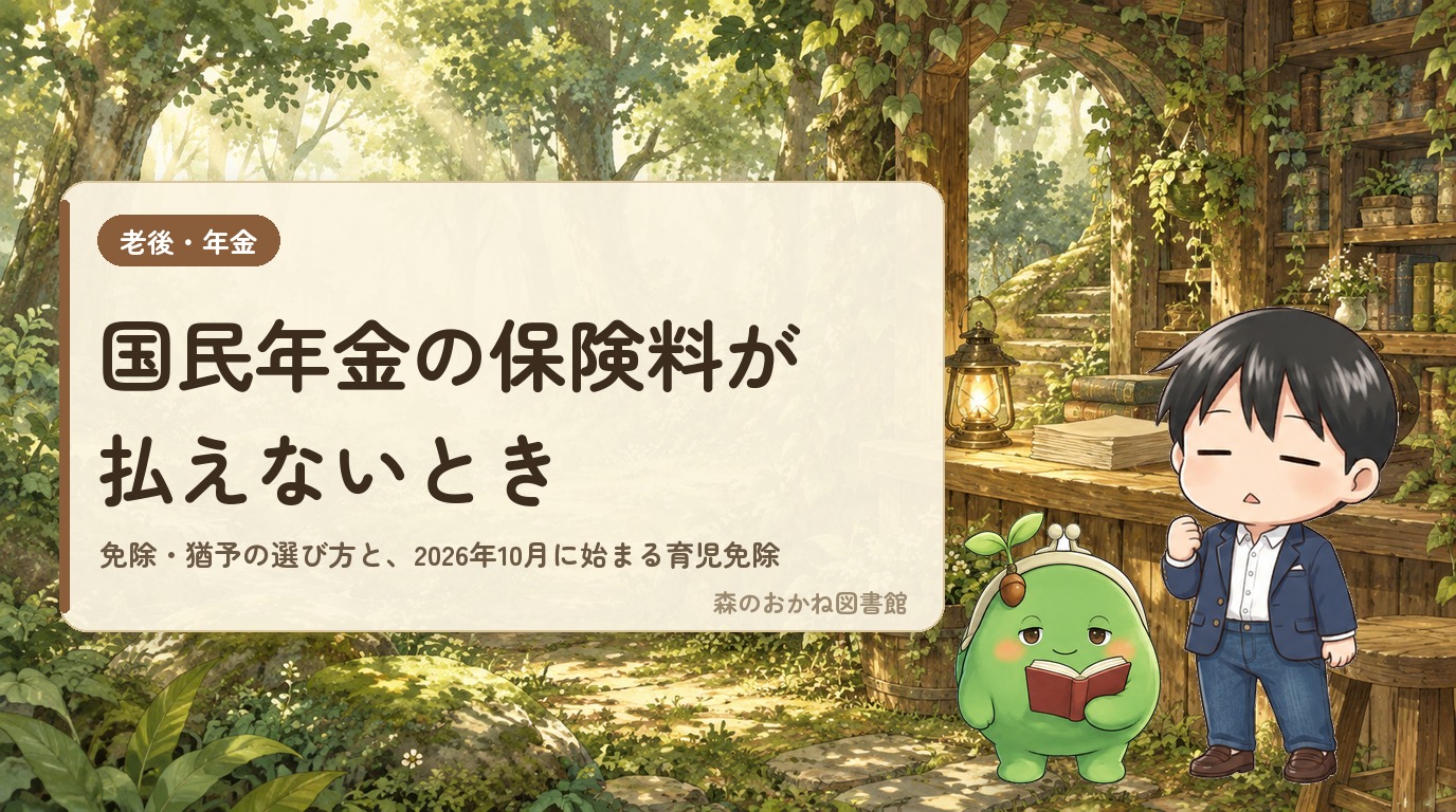国民年金の保険料が払えないとき