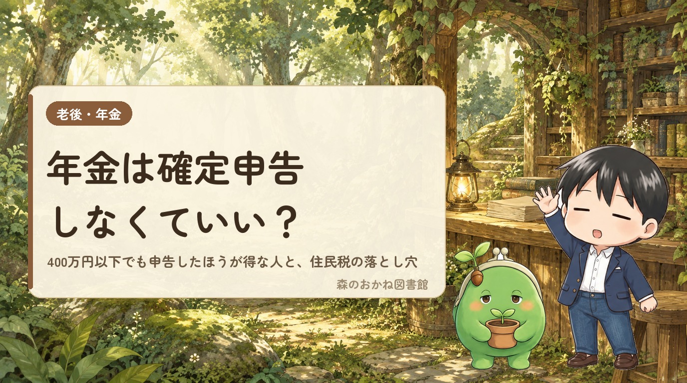 年金は確定申告しなくていい？