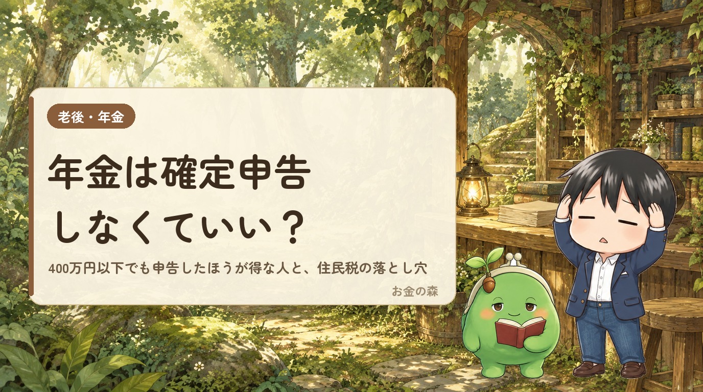 年金は確定申告しなくていい？