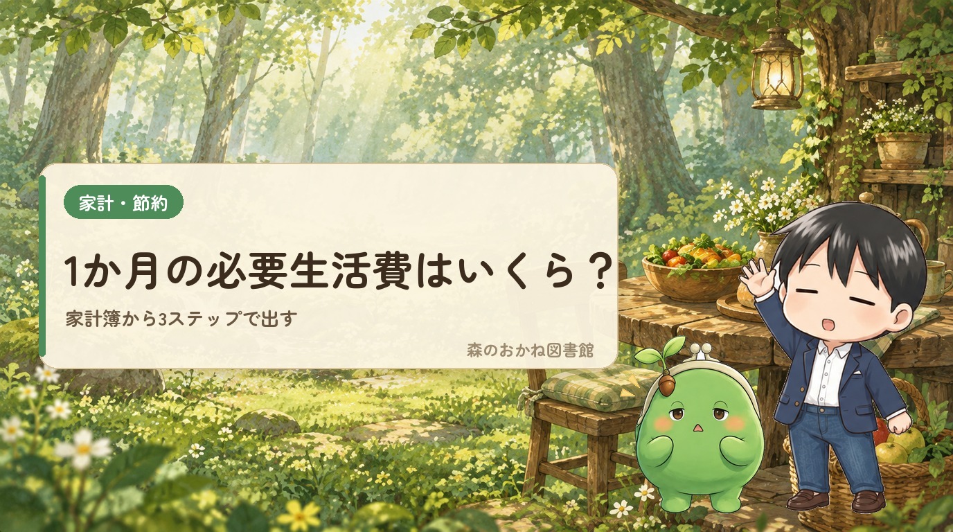 1か月の必要生活費はいくら？家計簿から3ステップで出す